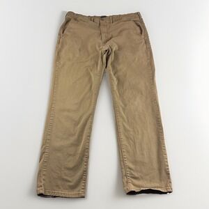 Levi Strauss Khakis Mens 38x32 Beige Stretch Pants Slacks Straight Regular READ